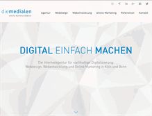 Tablet Screenshot of diemedialen.de